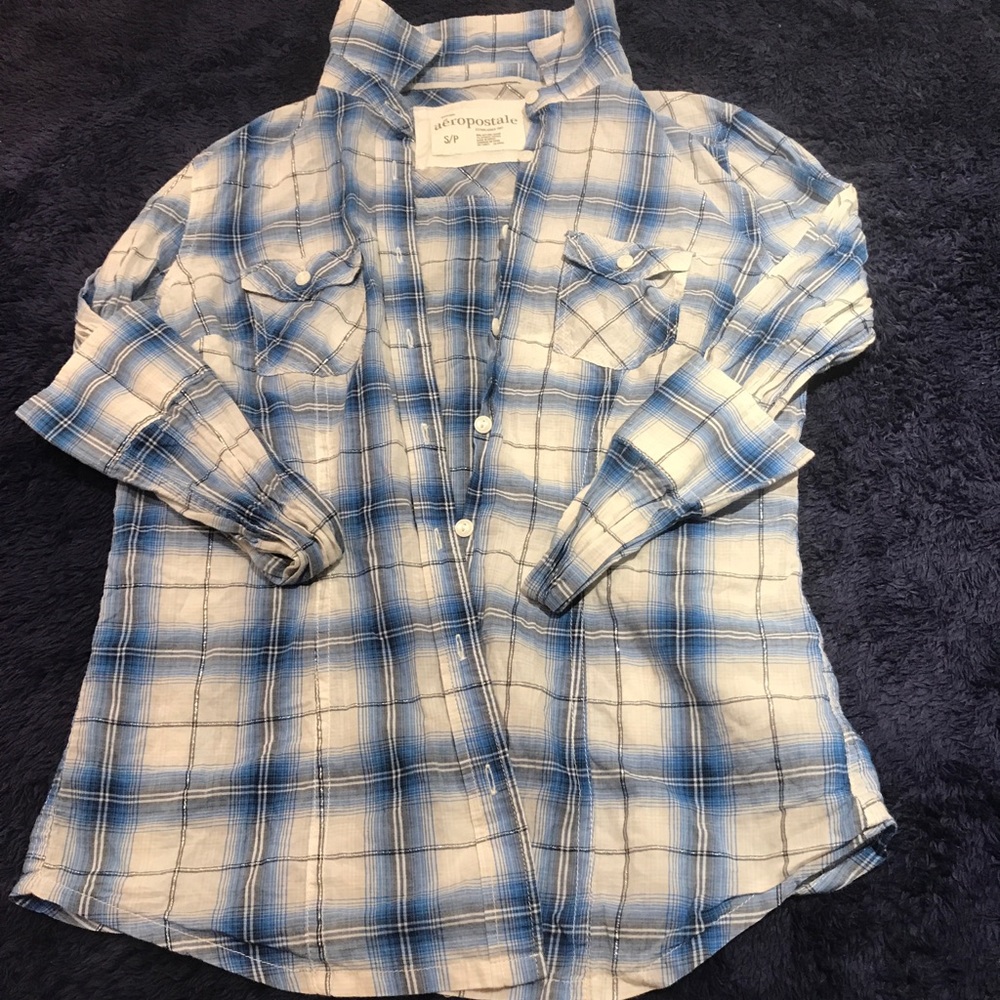 Aeropostale Long sleeve platted shirt